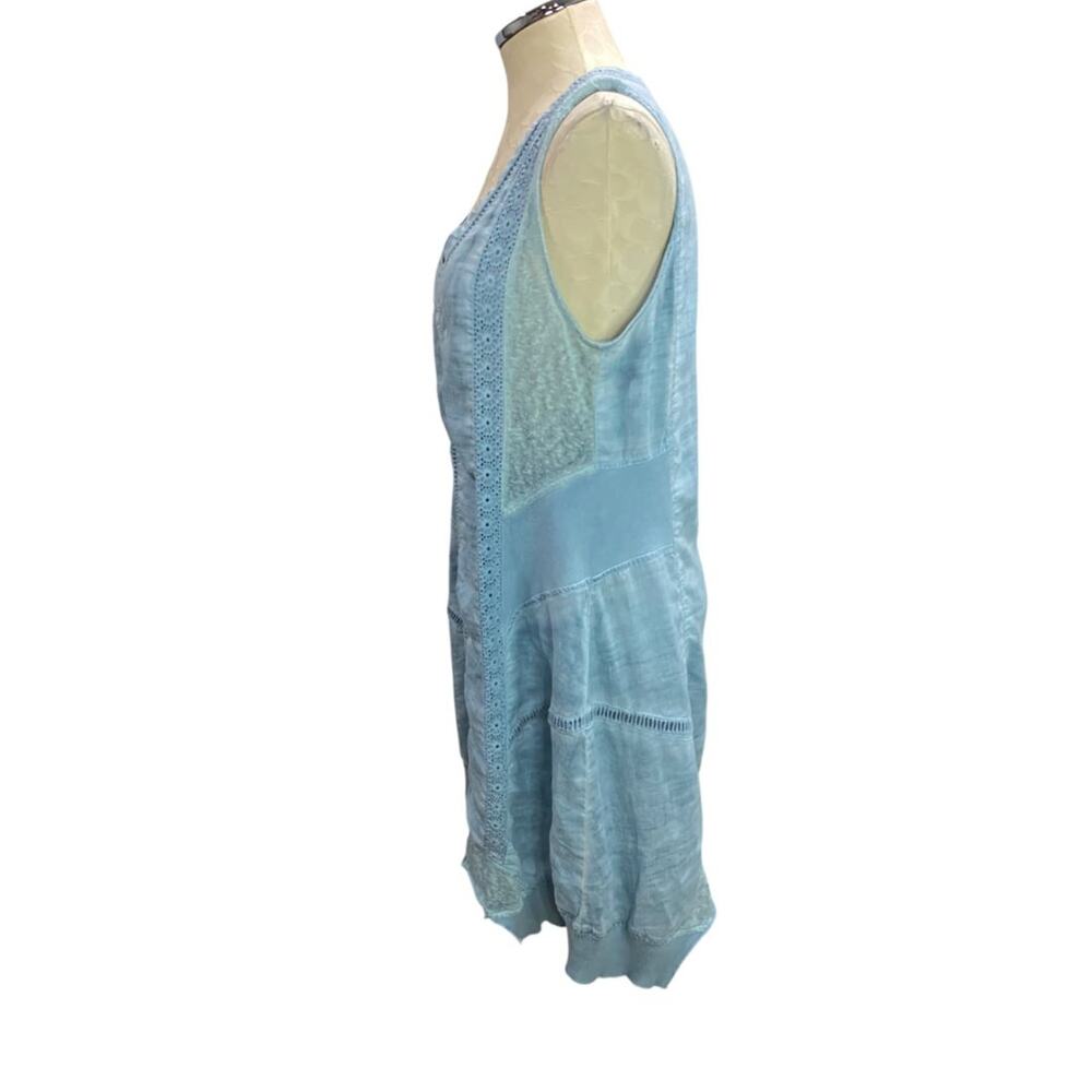 Medium Soft Surroundings Blue Ocean Fade Tunic Dress Boho Style - Picture 5 of 8